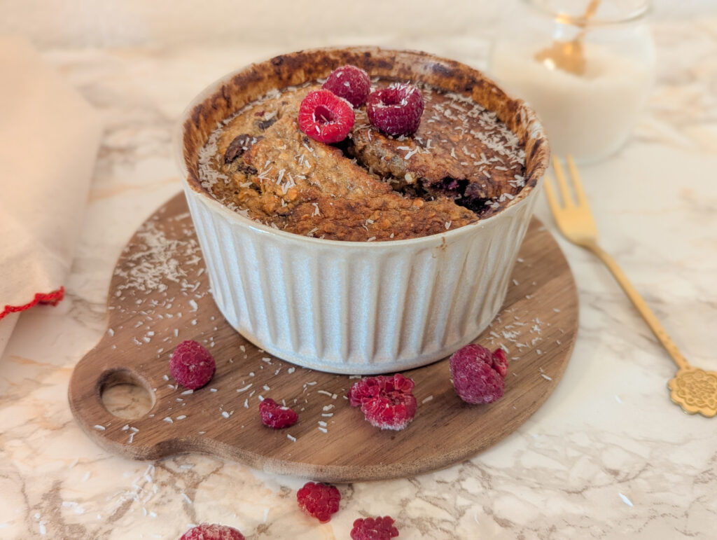 bowlcake framboises-choco résultat final