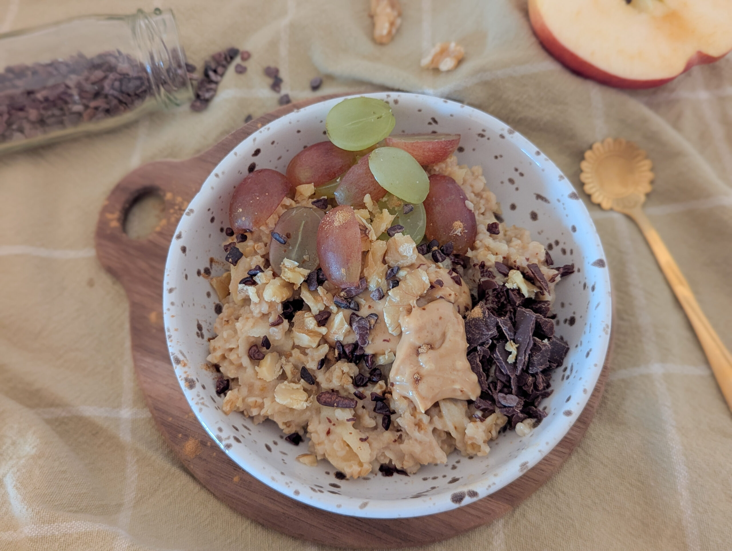 Porridge d’hiver à la pomme et cannelle